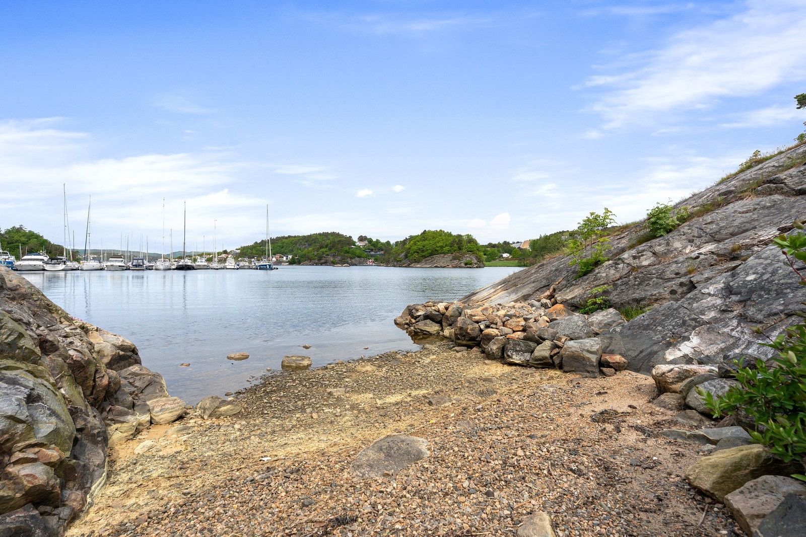 Fra egen strand nedenfor hytten Galleribilde