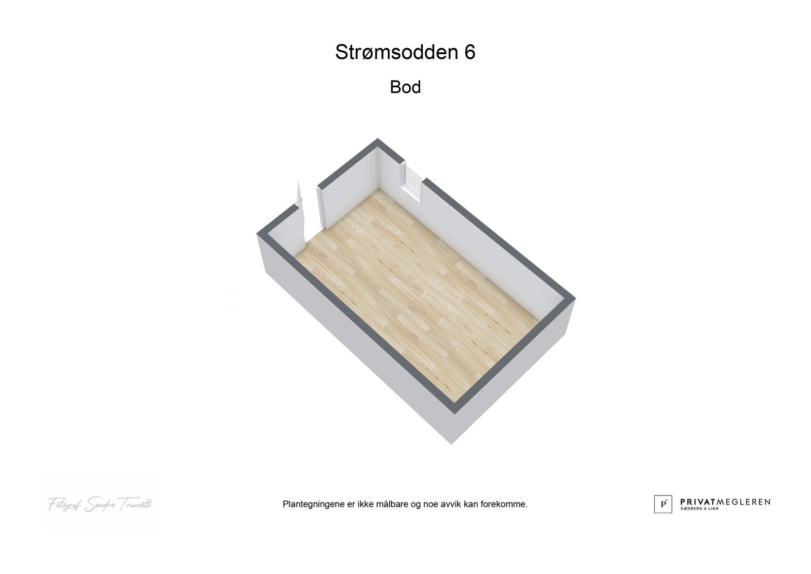 3D plantegning av sjøbod - laget av fotograf Galleribilde