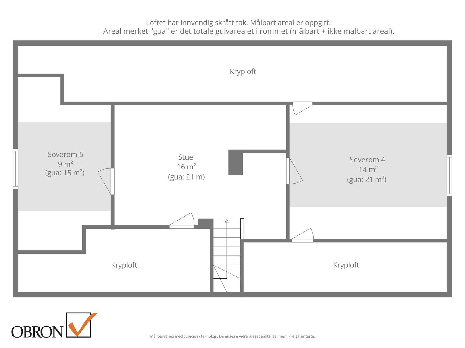 Planskisse loftsetasje. Galleribilde