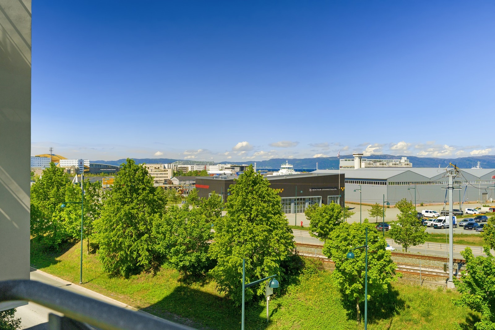 Utsiktsbilde fra balkongen. Galleribilde