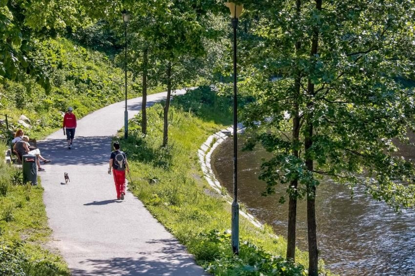 Akerselva er i nærmiljøet med fine turmuligheter Galleribilde