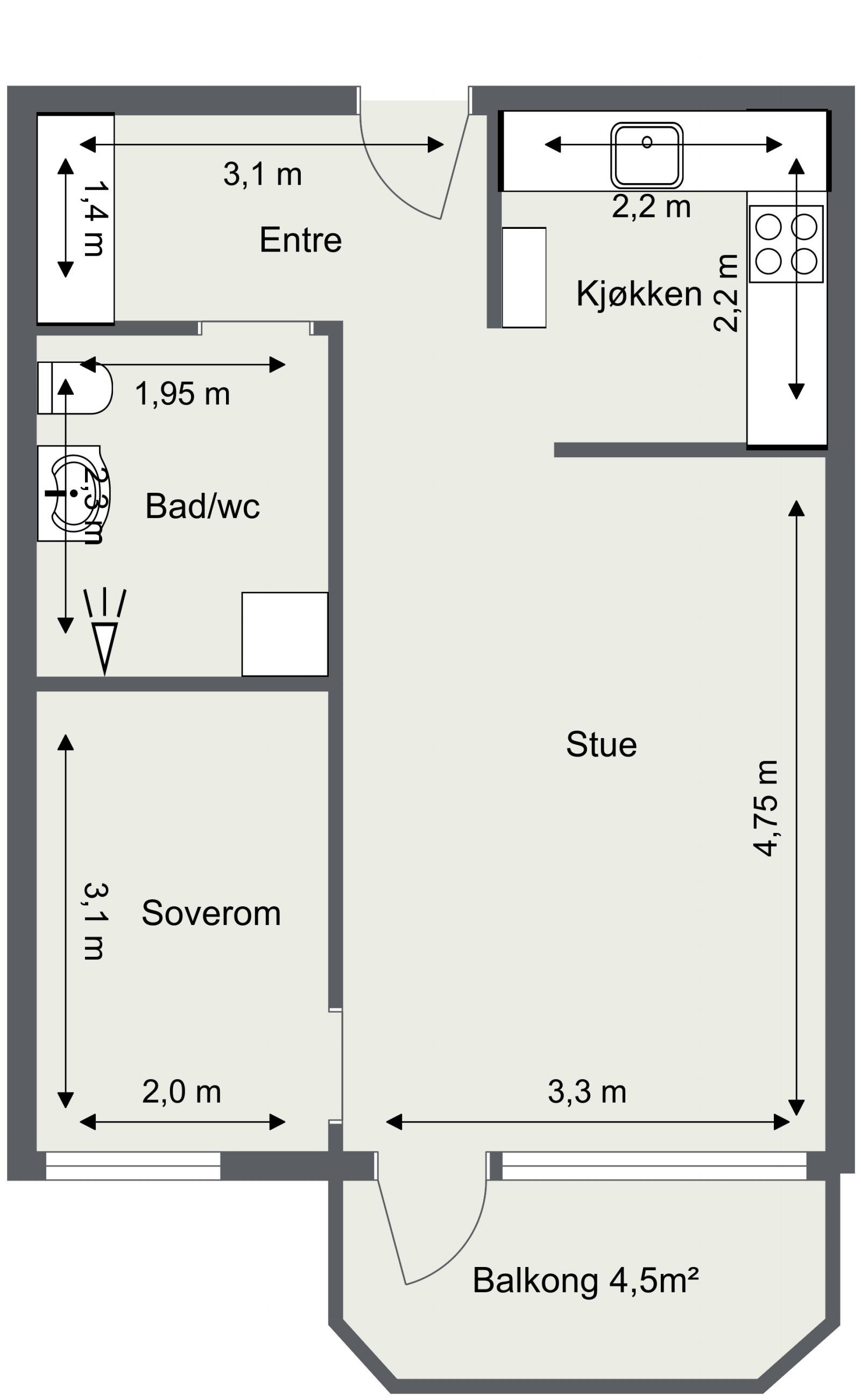 Plantegning Galleribilde
