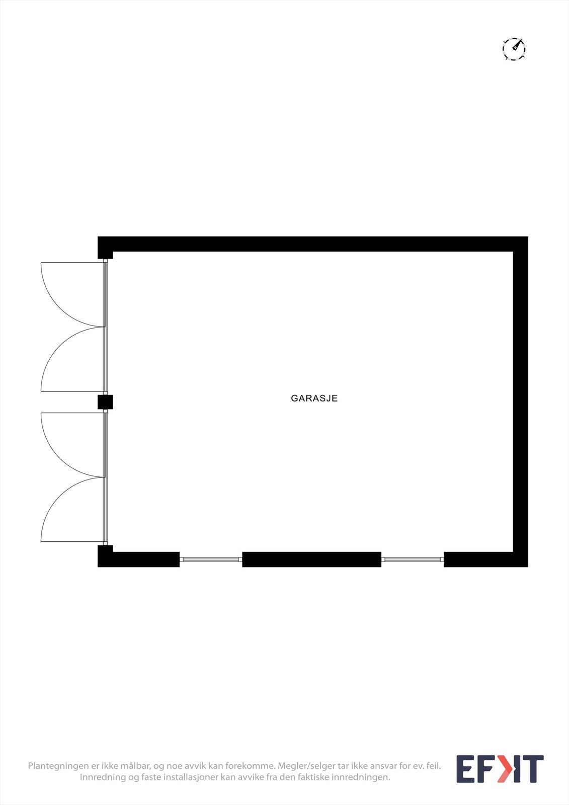 Plantegning - Garasje Galleribilde