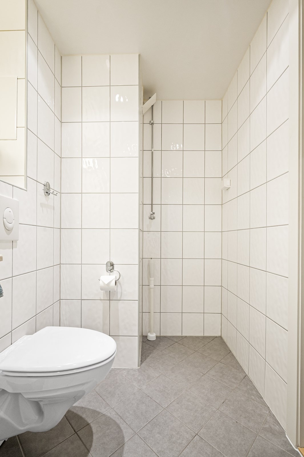 Opplegg til vaskemaskin på badet, i tillegg til gratis fellesvaskeri i borettslaget. Galleribilde