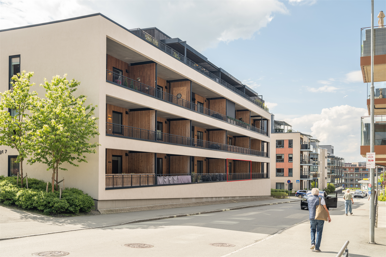 Dette er leiligheten for deg som ønsker å bo sentralt men likevel tilbaketrukket fra bykjernen. Galleribilde