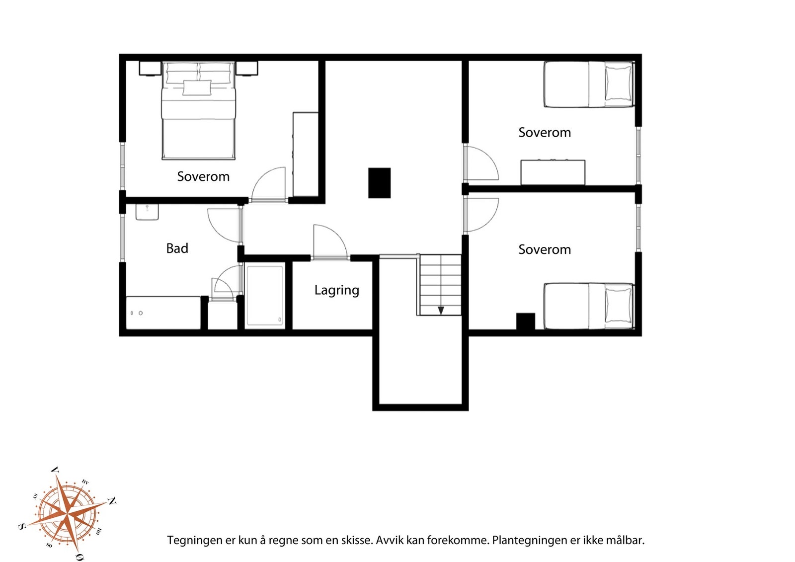 Plantegning 2.etg. Galleribilde