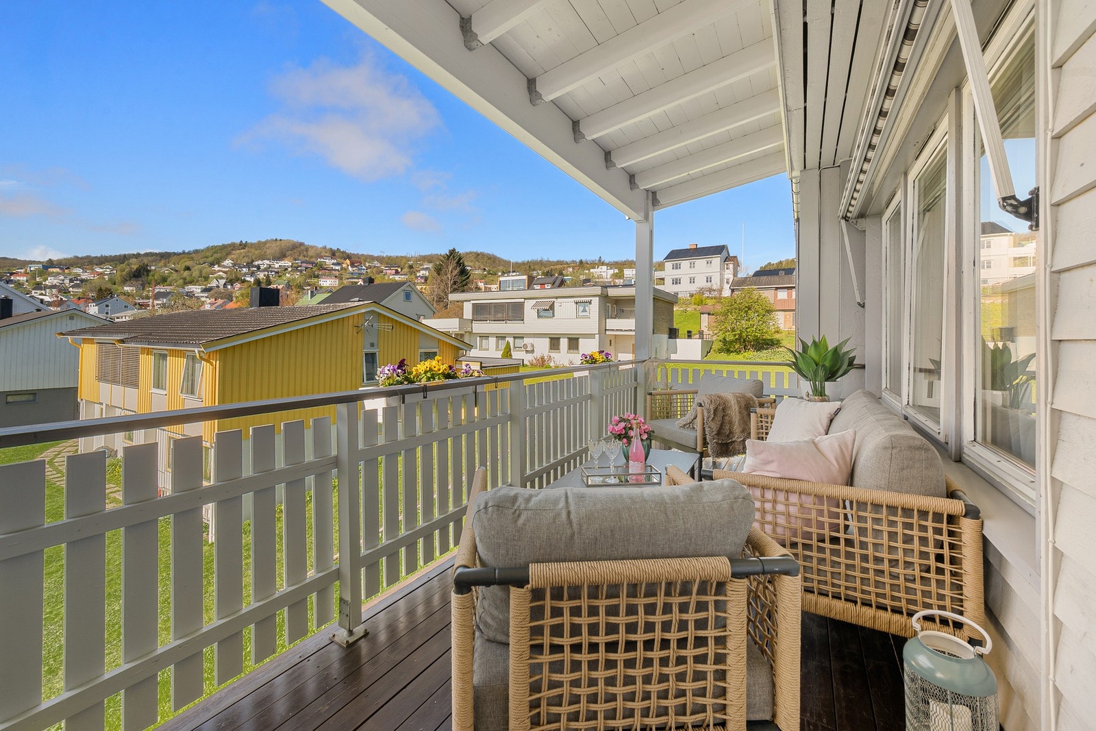 Koselig balkong på 11 kvm utenfor soverommet Galleribilde