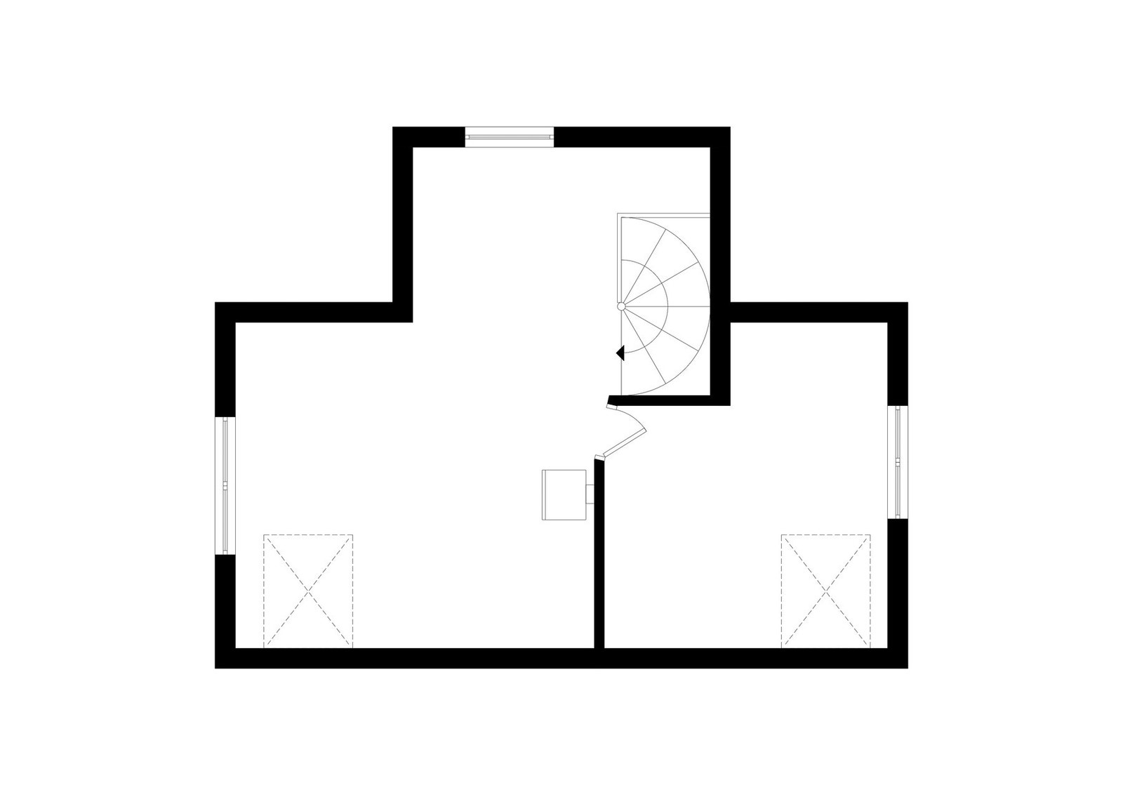 Plantegning loft Galleribilde