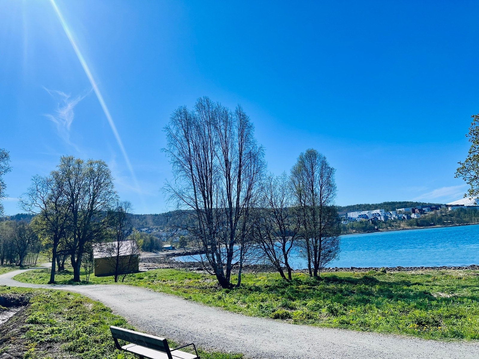 Her ser vi områdene ved havet Galleribilde
