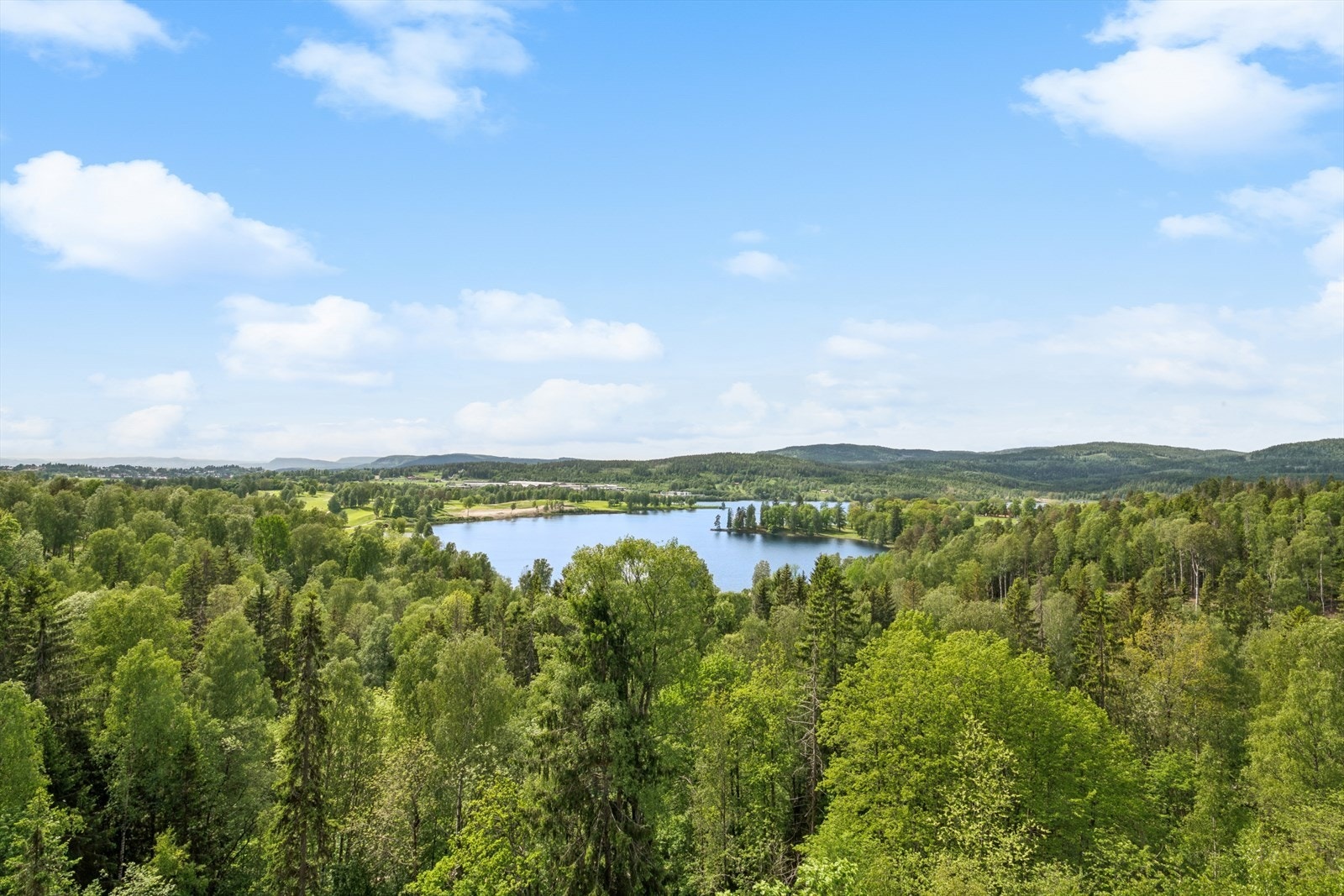 Utsikt Bogstadvannet. Galleribilde