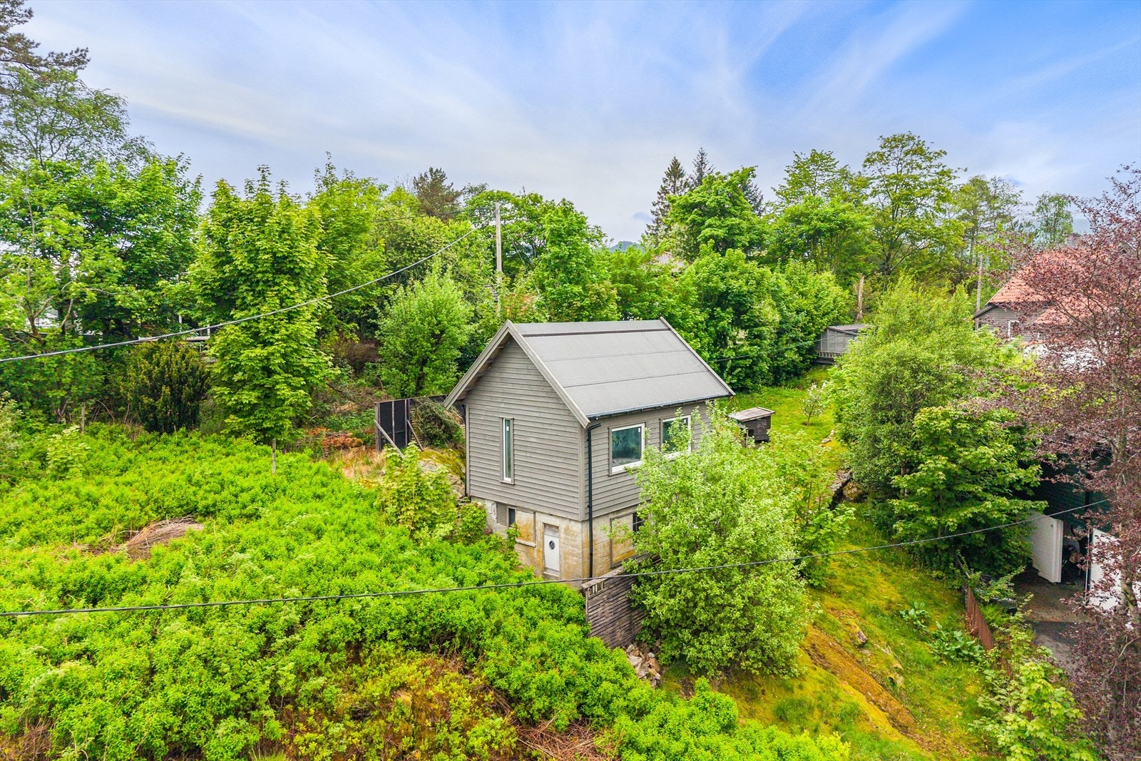 Flere uthus på tomten. Galleribilde