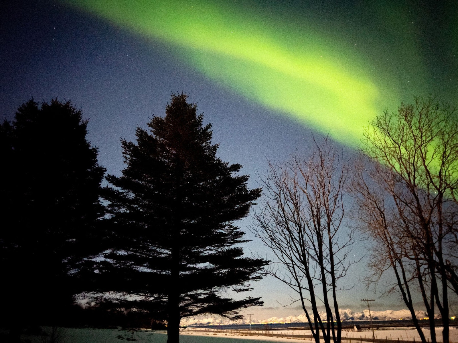 Naturens eget lysshow rett utenfor døren | Foto: selger Galleribilde