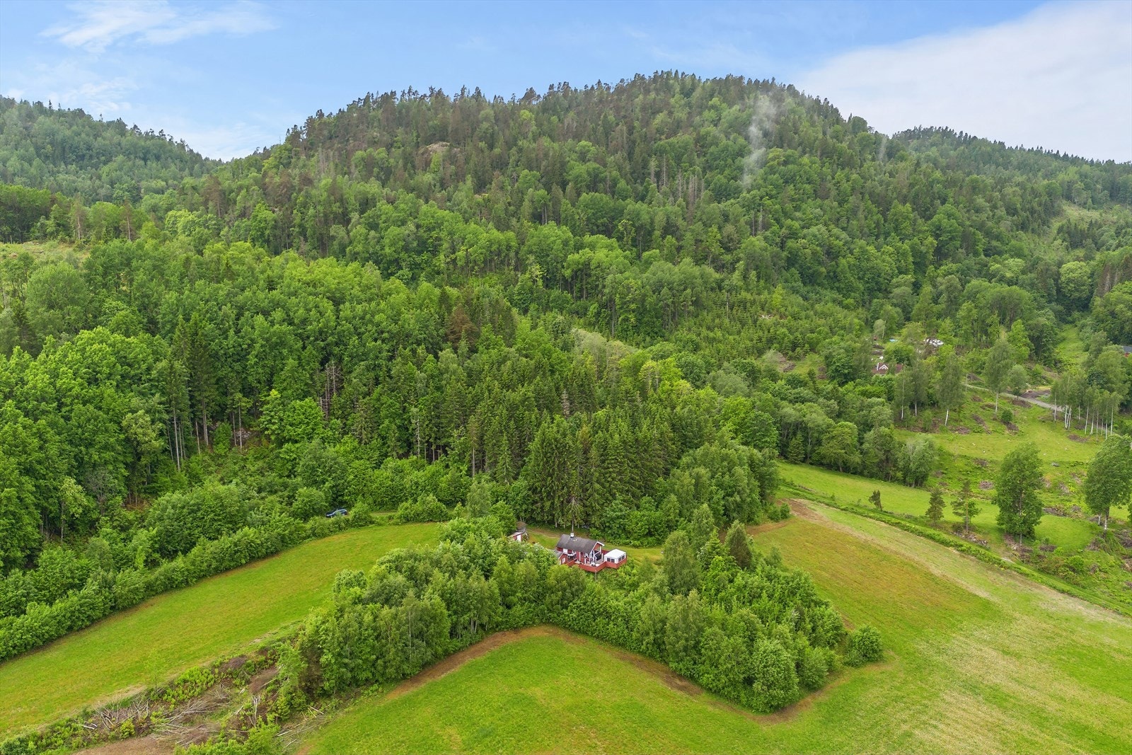 Med skogen rett utenfor døren er turmulighetene mange, enten du foretrekker en rolig spasertur eller en lengre fottur i variert terreng. Galleribilde