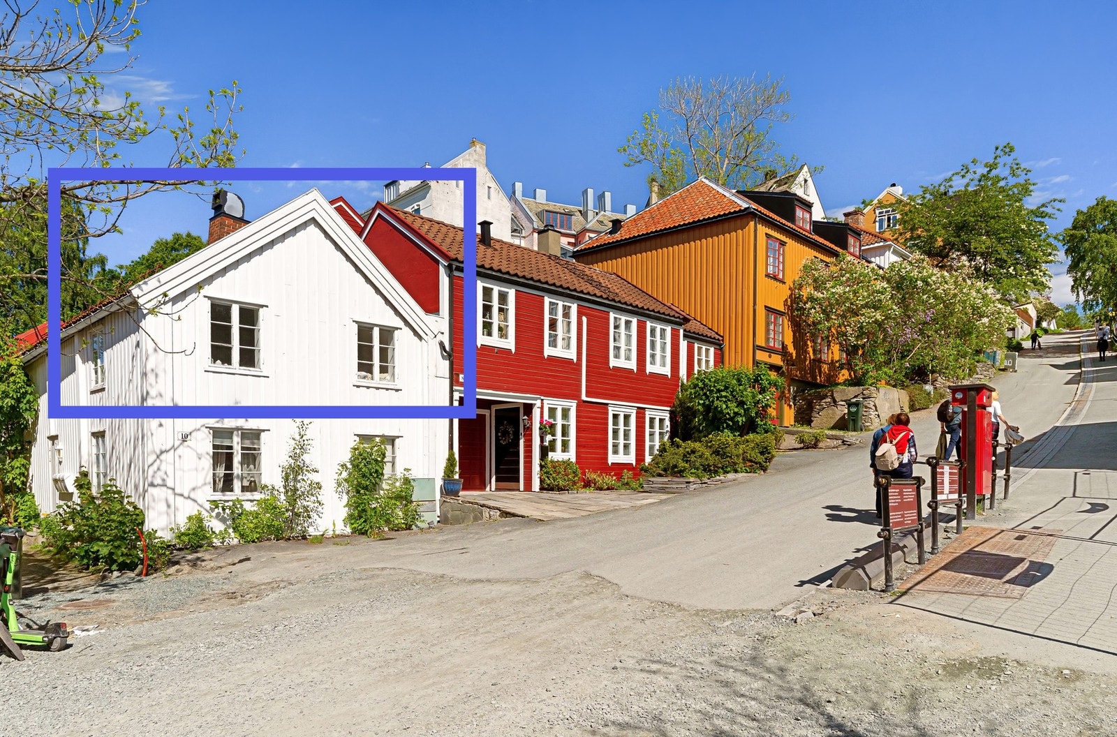 Leilighetens beliggenhet i huset. Galleribilde