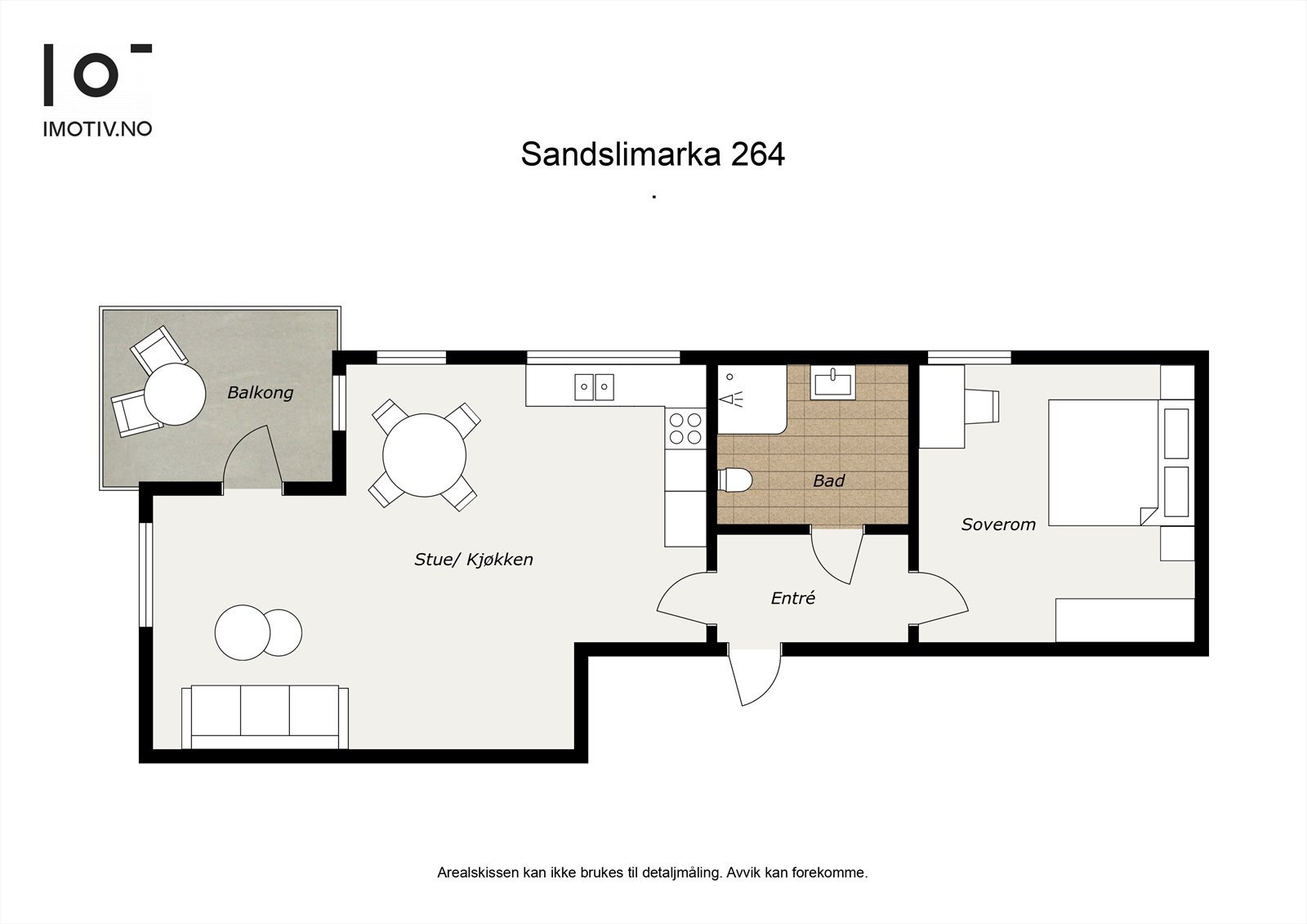 - Planløsning. I tillegg disponerer leiligheten en ekstern bod i kjelleren på 5m² - Galleribilde