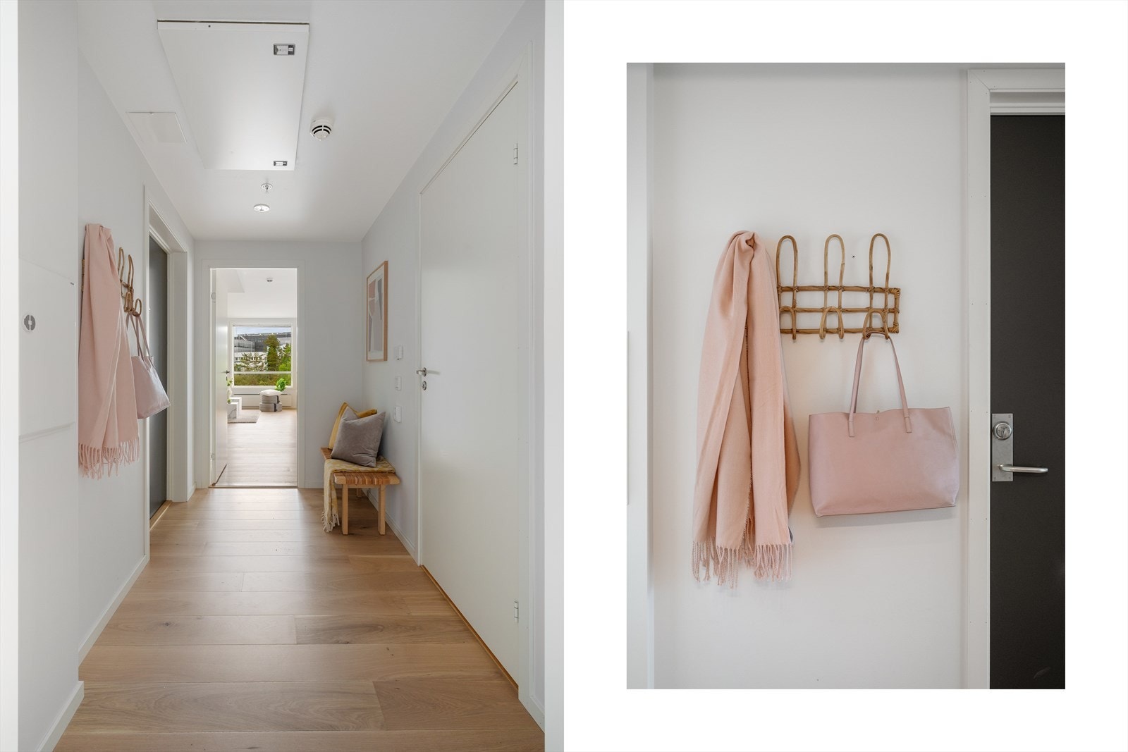 - Velkommen inn i en innbydende entré/gang på 4,5 m² med god plass til å henge fra deg yttertøy og sko - Galleribilde