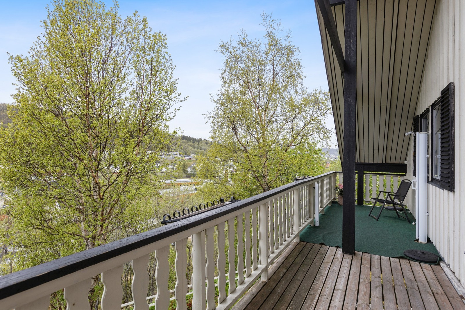 Verandaen er delvis overbygget Galleribilde