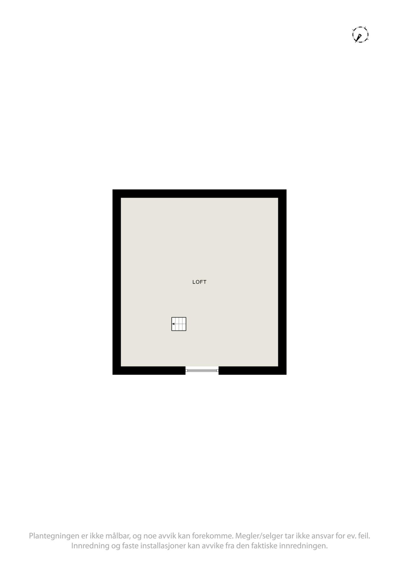 Plantegning loft Galleribilde