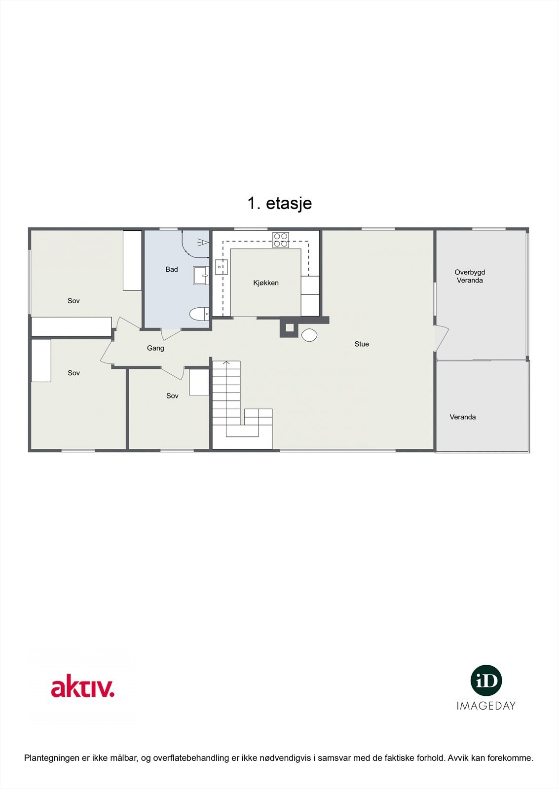 Plantegning Hovedetasje (1.Etasje) Jovannsåsen 4 Galleribilde