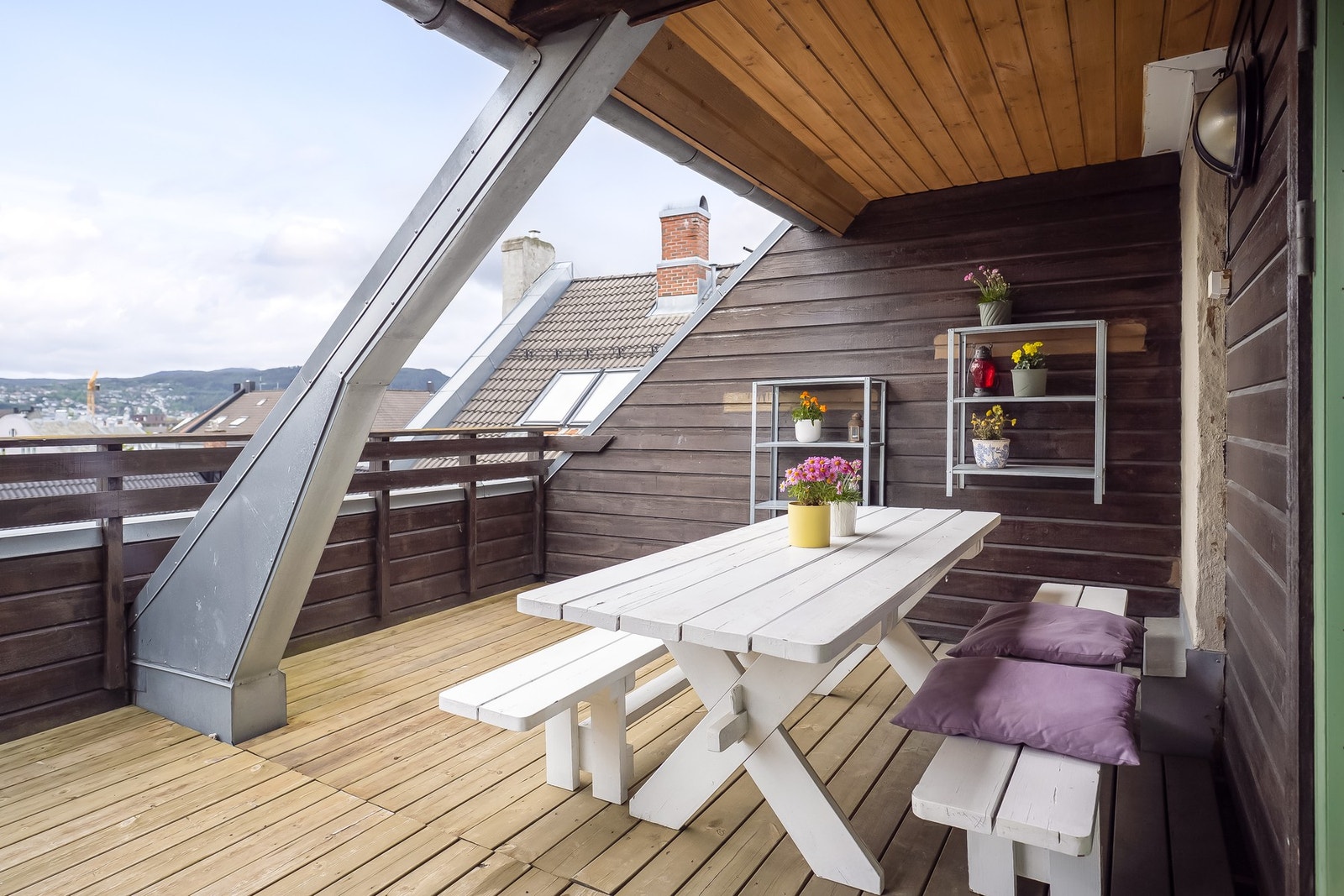 Sameiet disponerer en felles takterrasse. Galleribilde