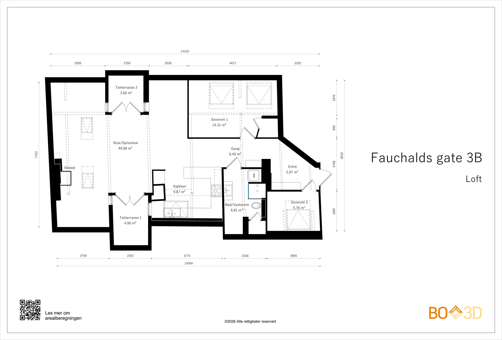 Plantegning Galleribilde