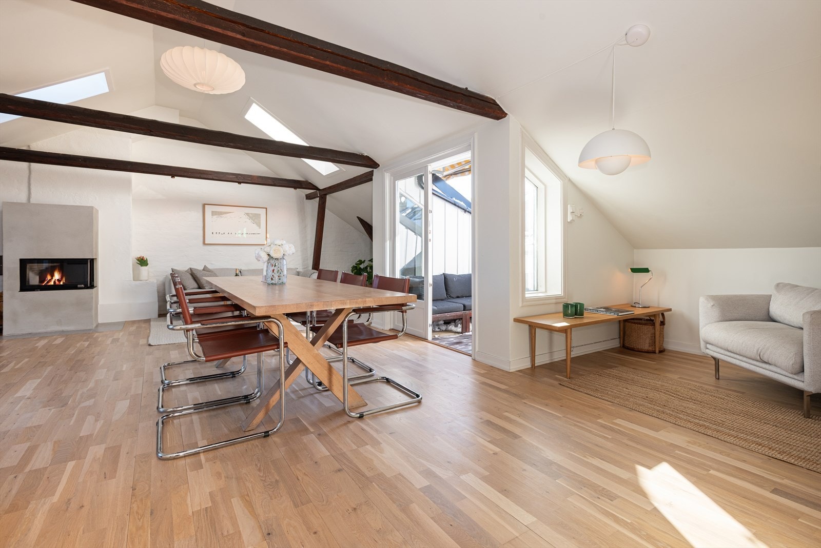 Vekommen til Fauchalds gate 3B - en lys og lekker toppleilighet med god takhøyde, to terrasser og høy standard! Foto: Studio Oslo / Frantz Galleribilde