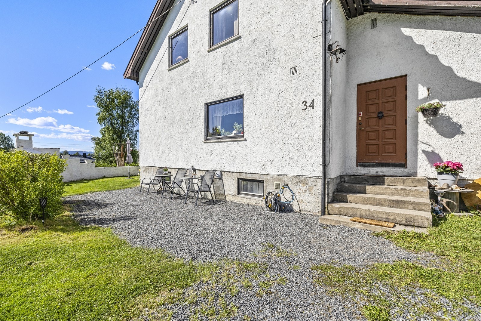 Uteområde har flere solrike soner. Galleribilde