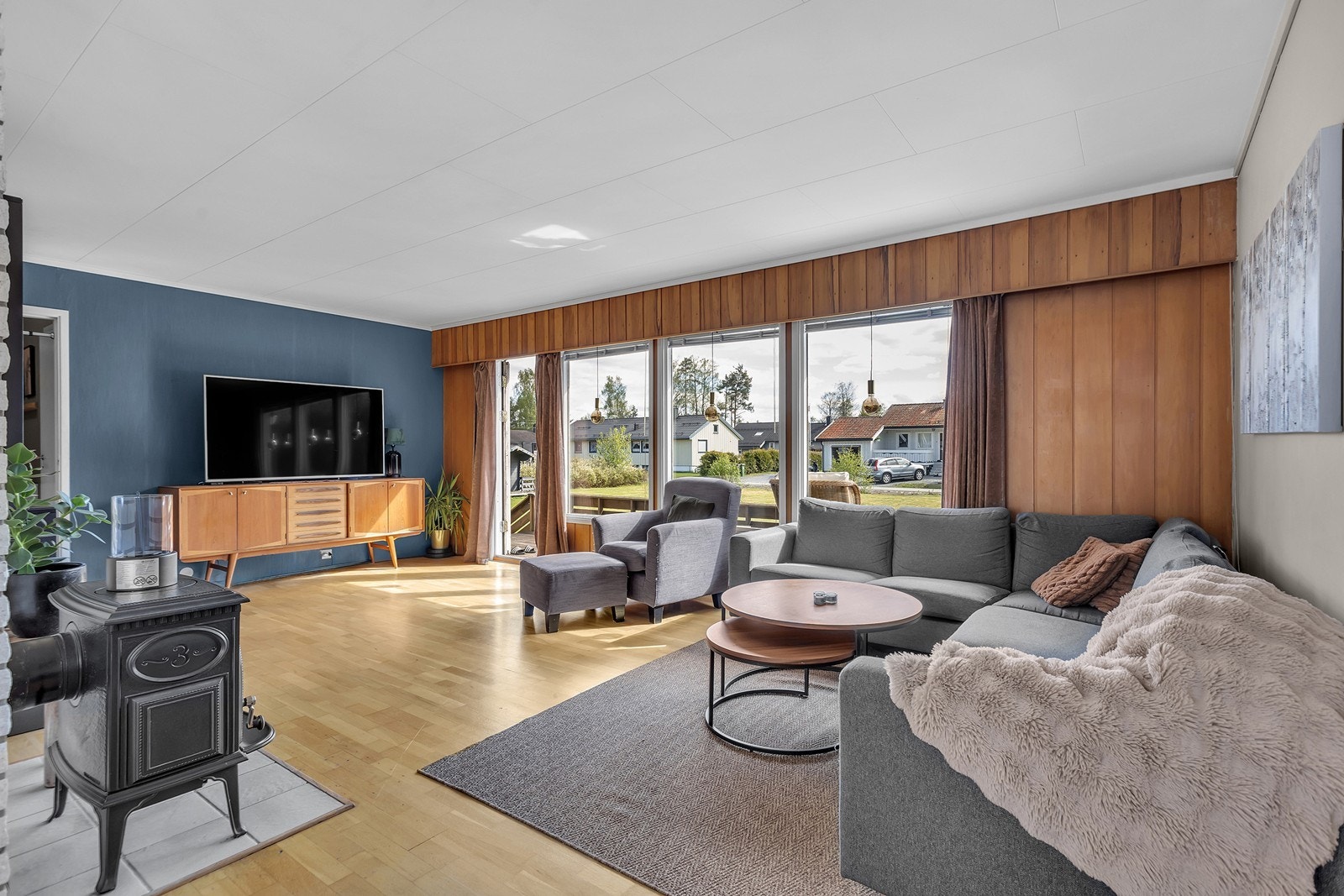 Fra stua er det utgang til solrikt uteområde Galleribilde