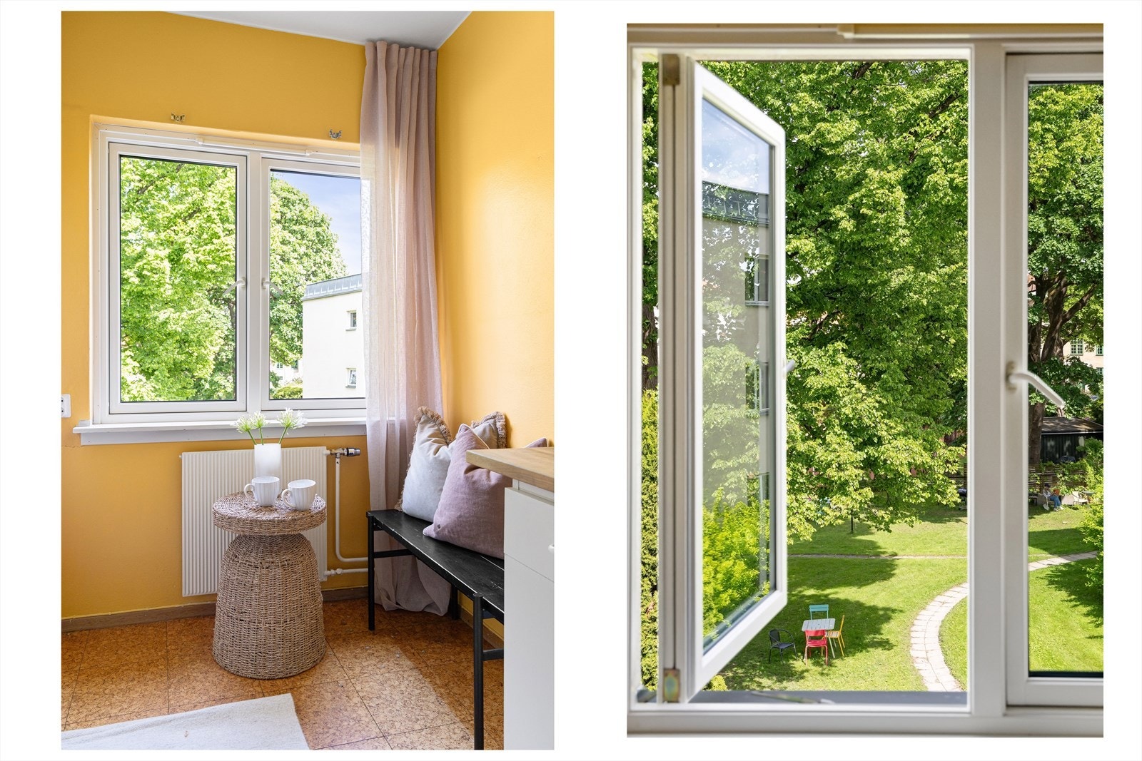 Det er også plass til en mindre sittegruppe. Galleribilde