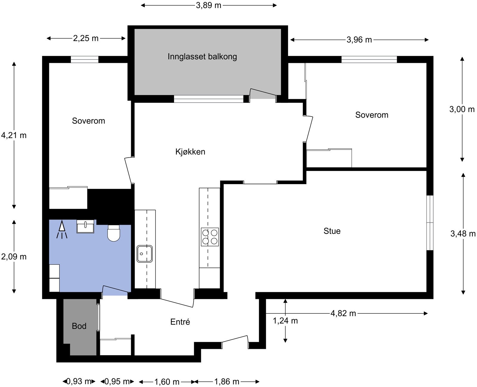 Plantegning Galleribilde