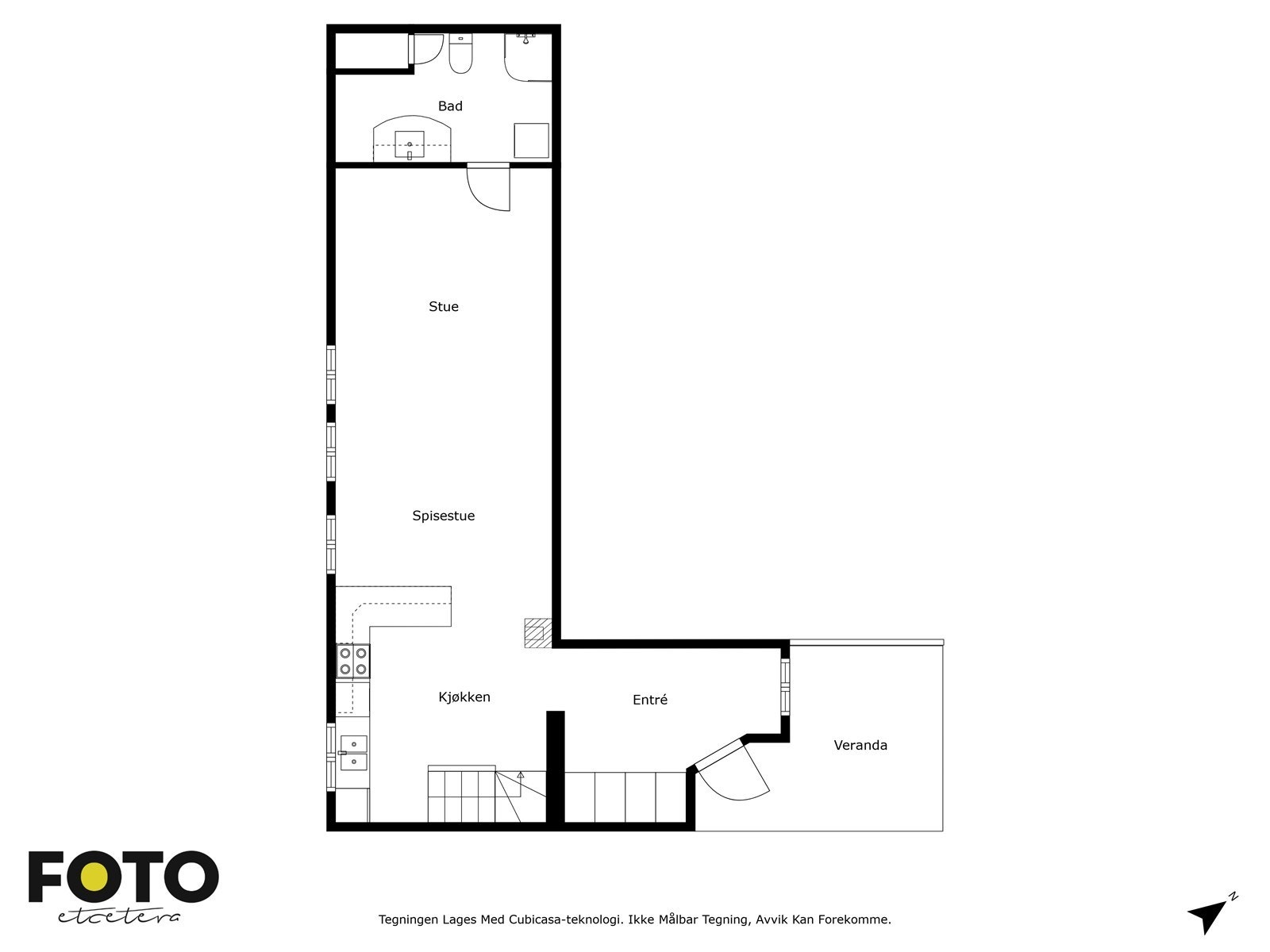 Plantegning 1. etasje Galleribilde