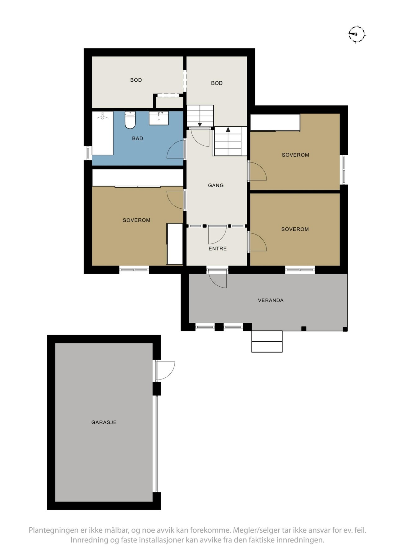 Plantegning 1.etasje Galleribilde
