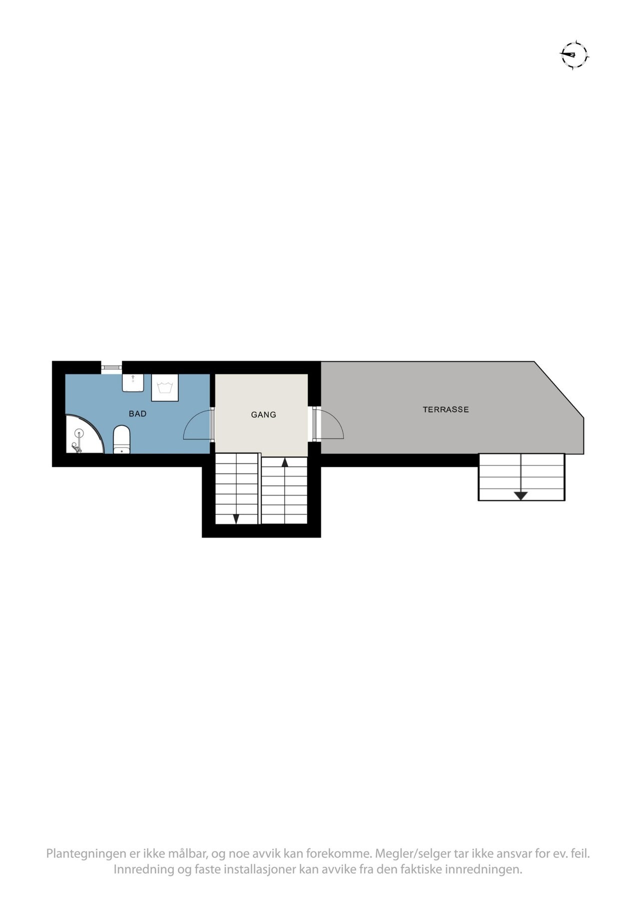 Plantegning mellometasje Galleribilde