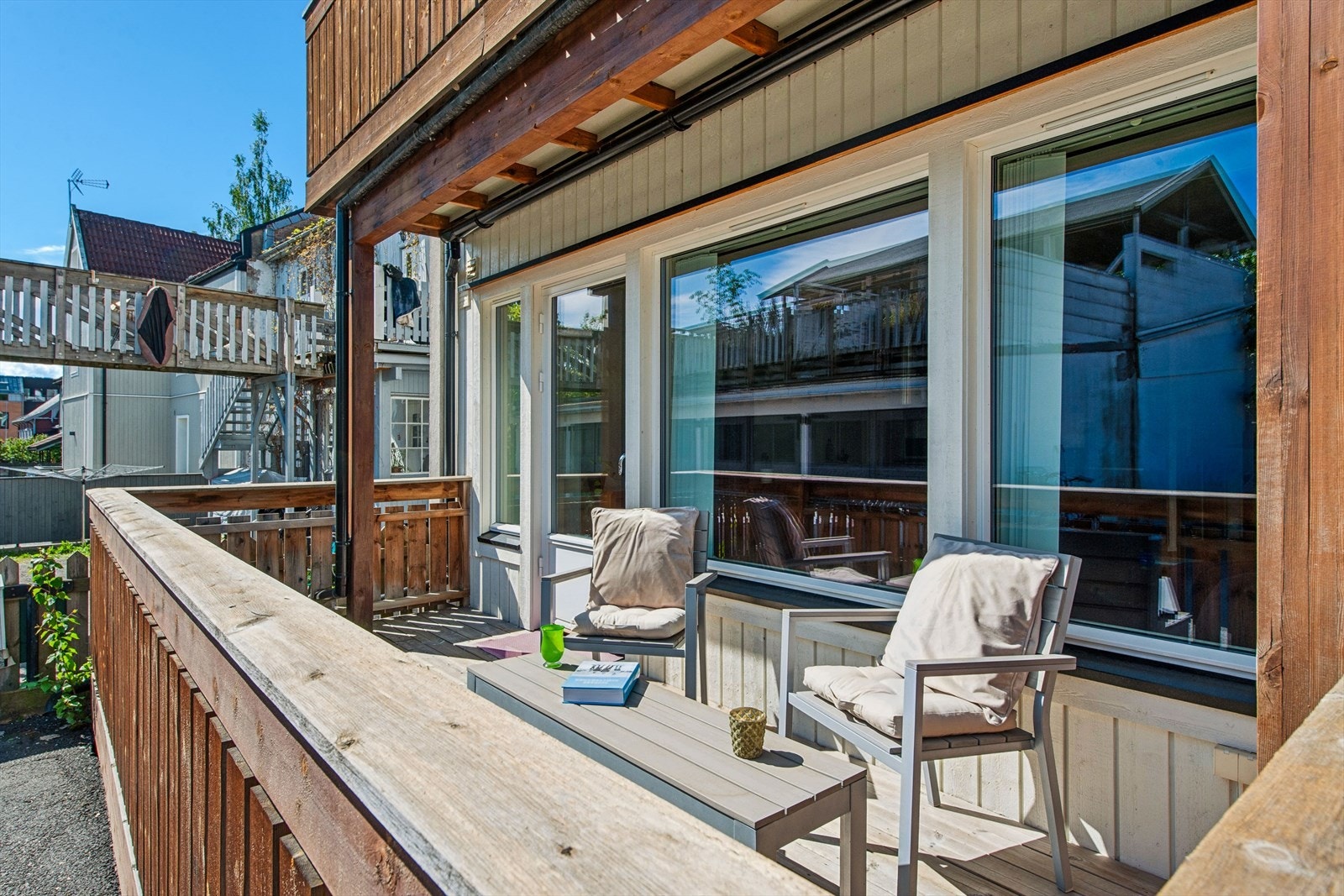 Leiligheten har også en solrik, østvendt terrasse. Galleribilde