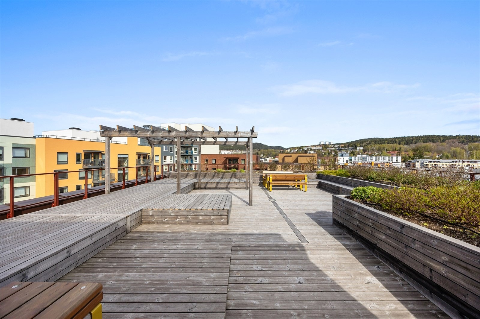 Sameiet har også en takterrasse til glede for beboerne. Galleribilde