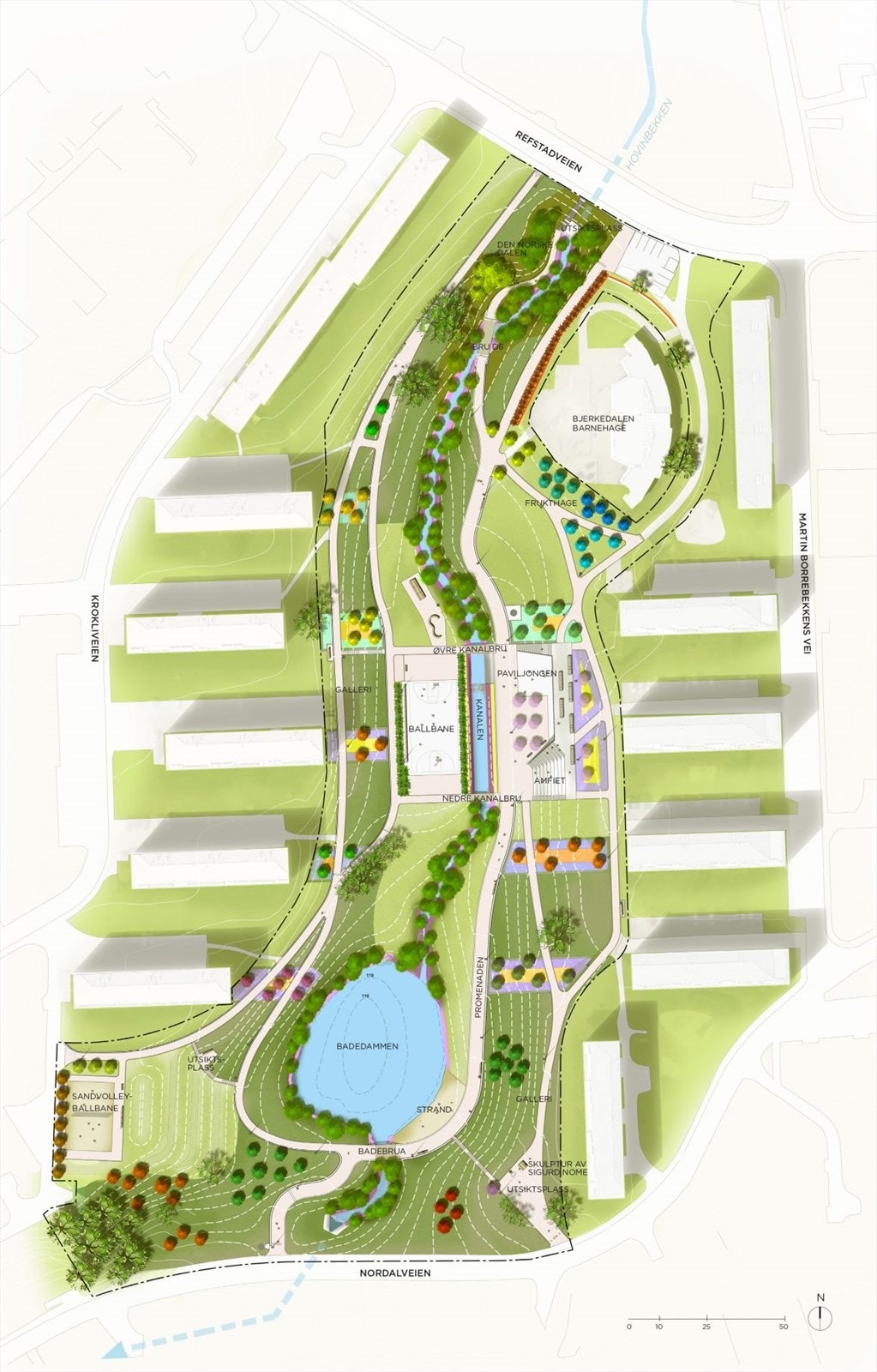 Parken har tidligere vunnet pris for Norges beste byrom. Galleribilde