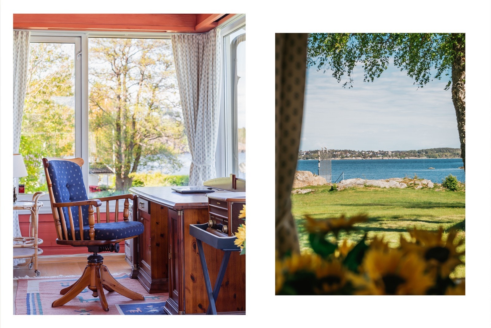 Her kan man skue utover fjorden mens roen senker seg Galleribilde