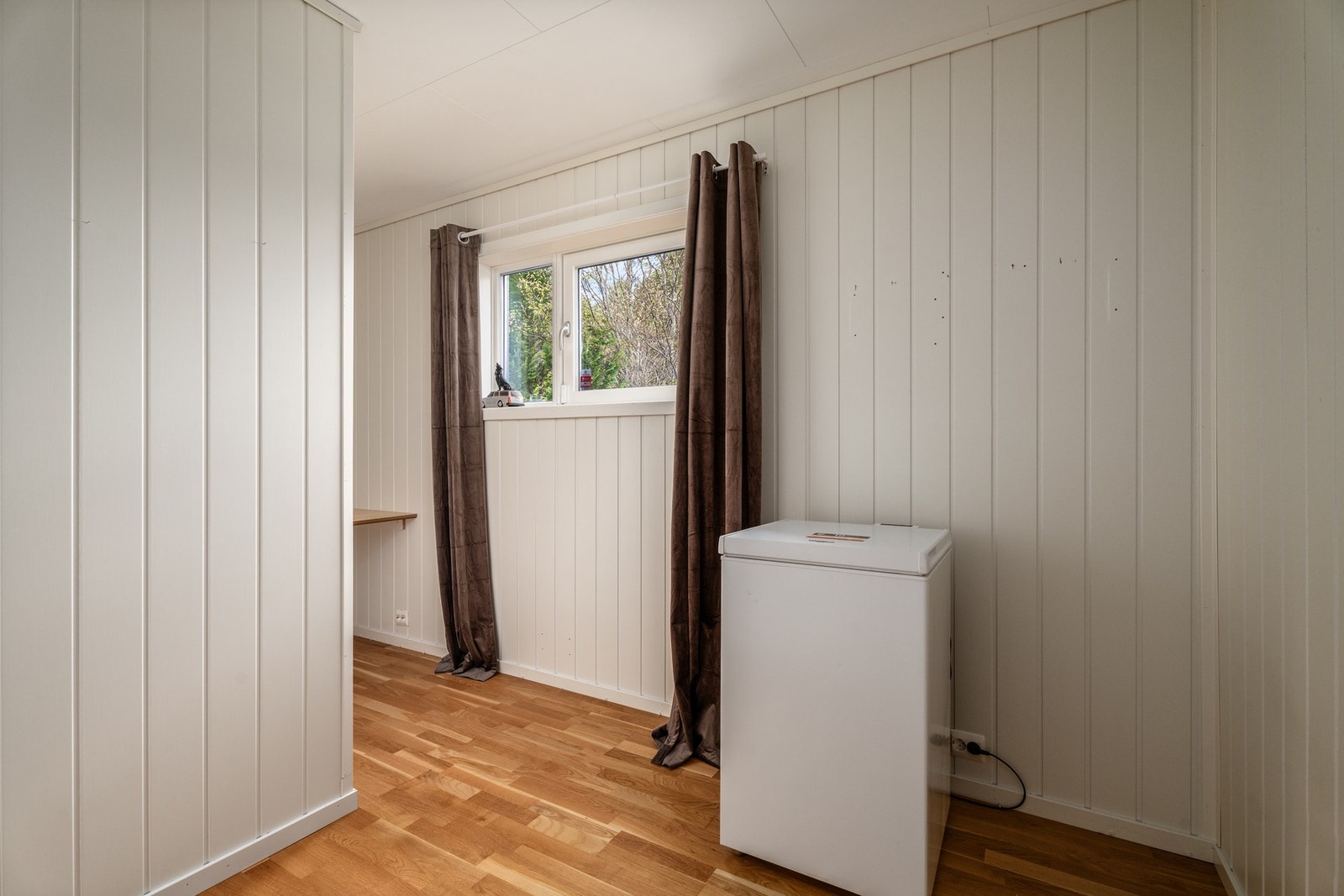 Boligens tredje og siste soverom. Boligen er opprinnelig oppført med to soverom, og det er mulig å tilbakeføre ved å slå ned veggen. Galleribilde