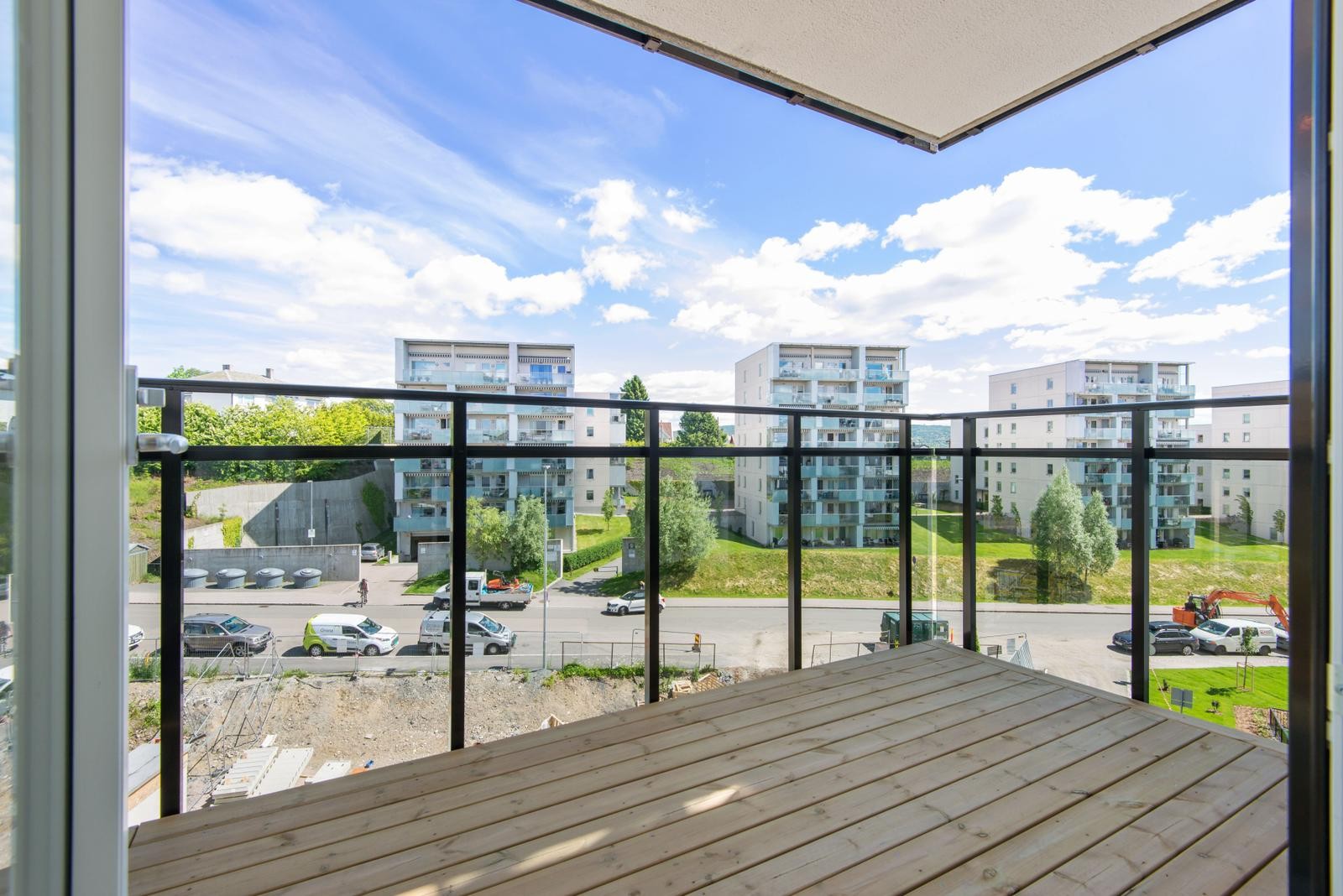 Hyggelig balkong. Galleribilde