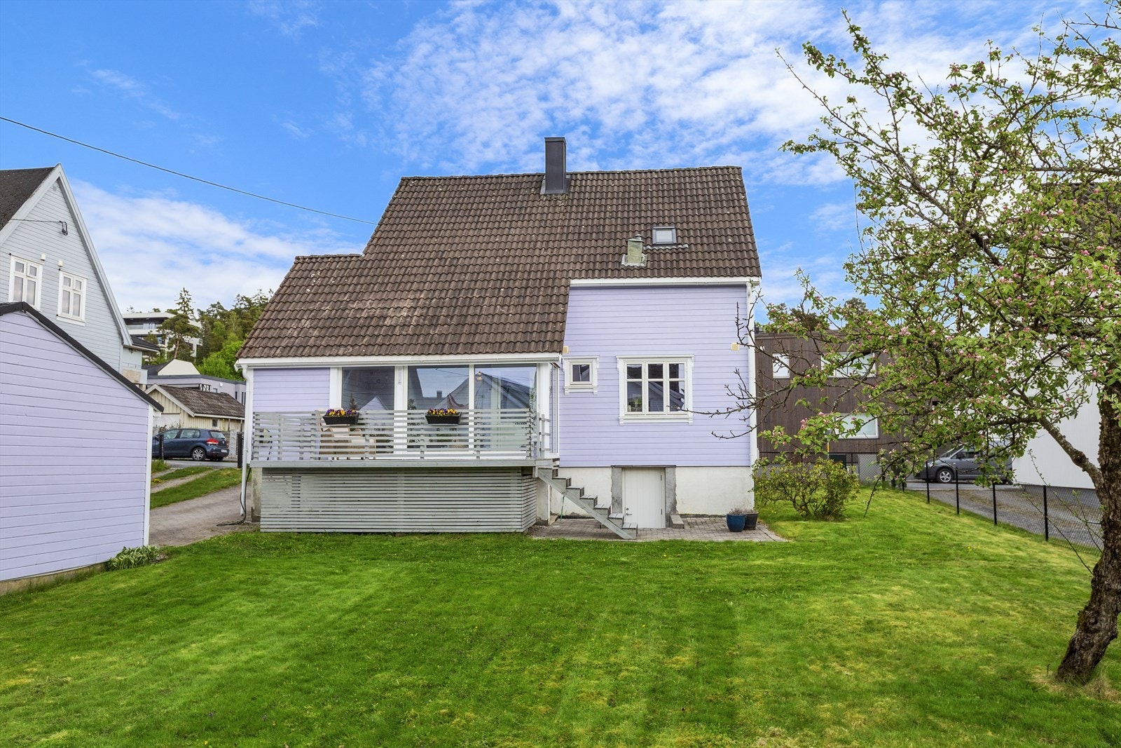 Villa Lavendel sett fra hagen Galleribilde