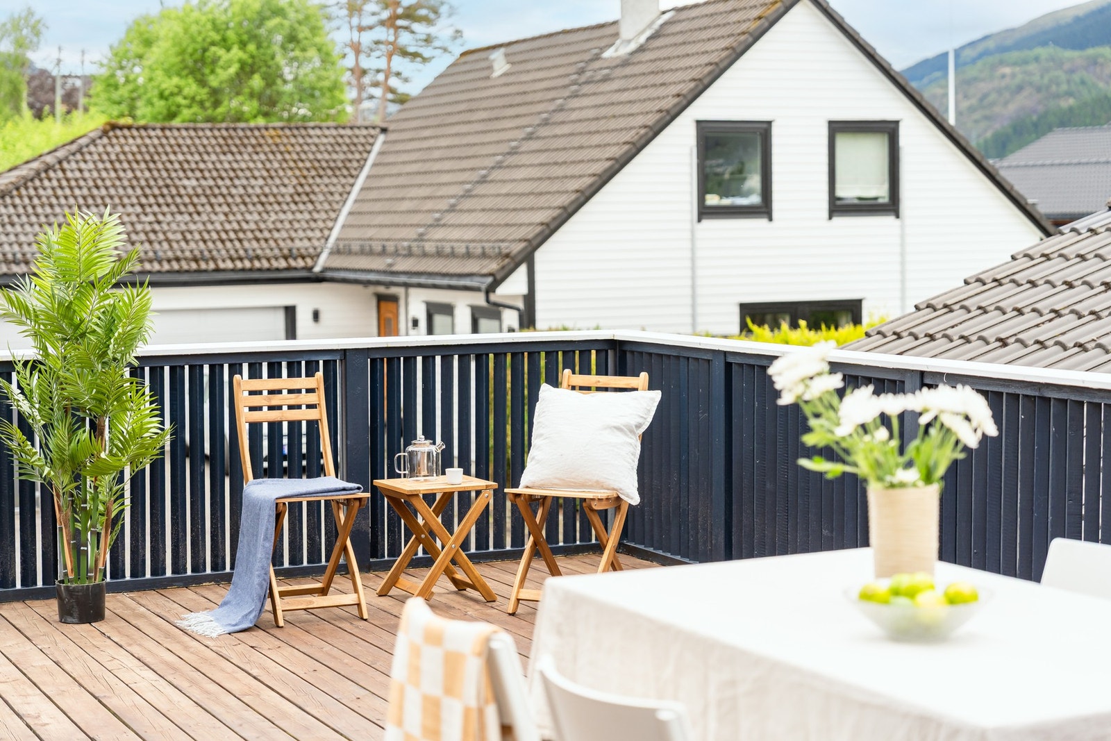 Det er god plass til å møblere med flere sittegrupper. Galleribilde