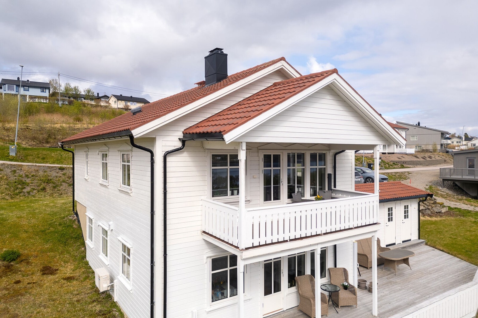 Horisontaldelt tomannsbolig oppført i 2008. Galleribilde