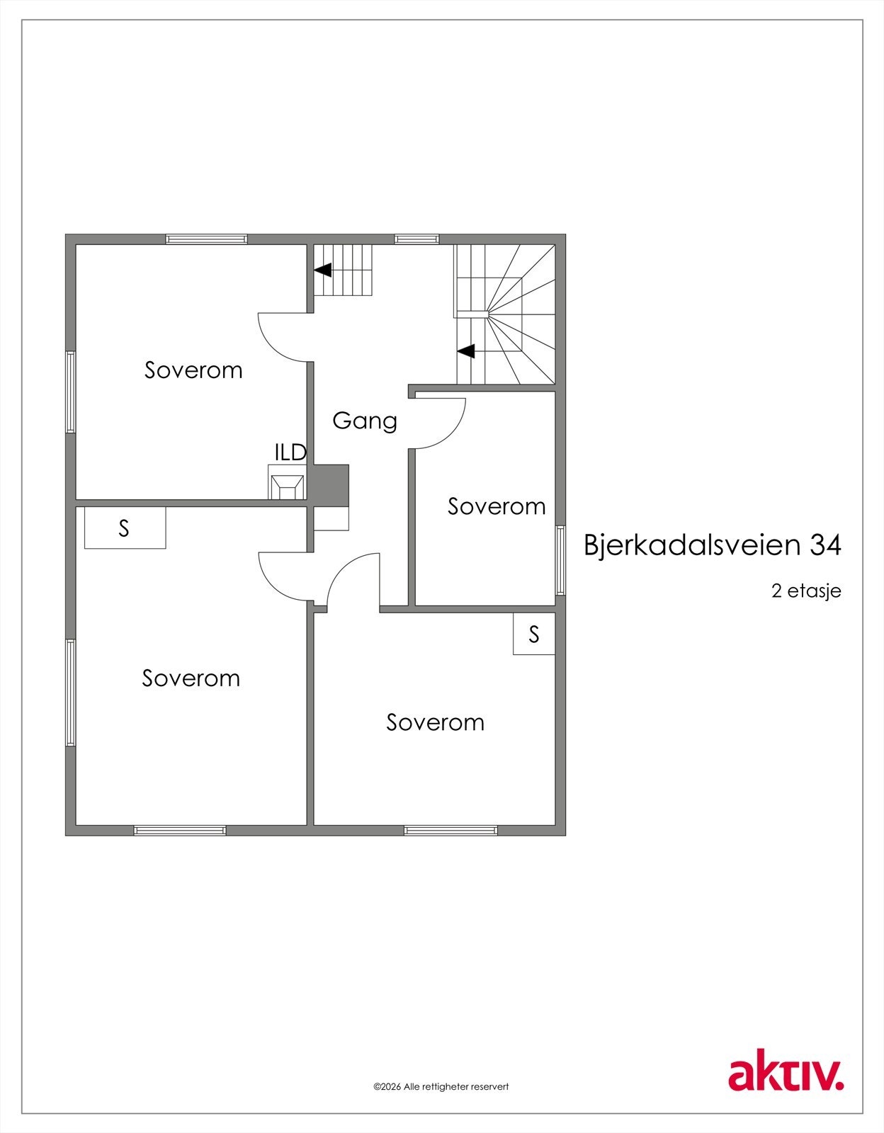 Planskisse 2. etasje Galleribilde