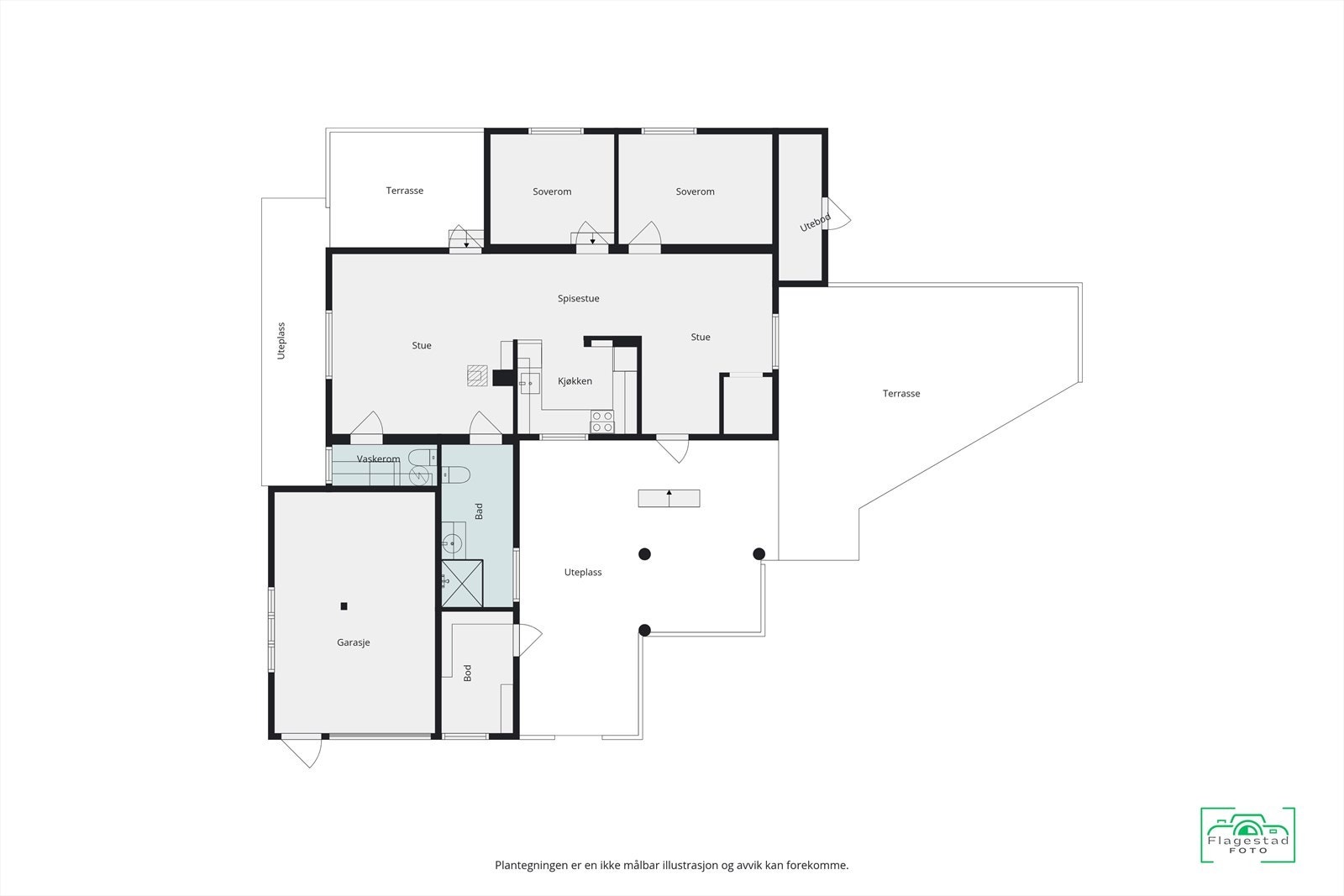 Plantegning - Ålmenningsvegen 5 Galleribilde