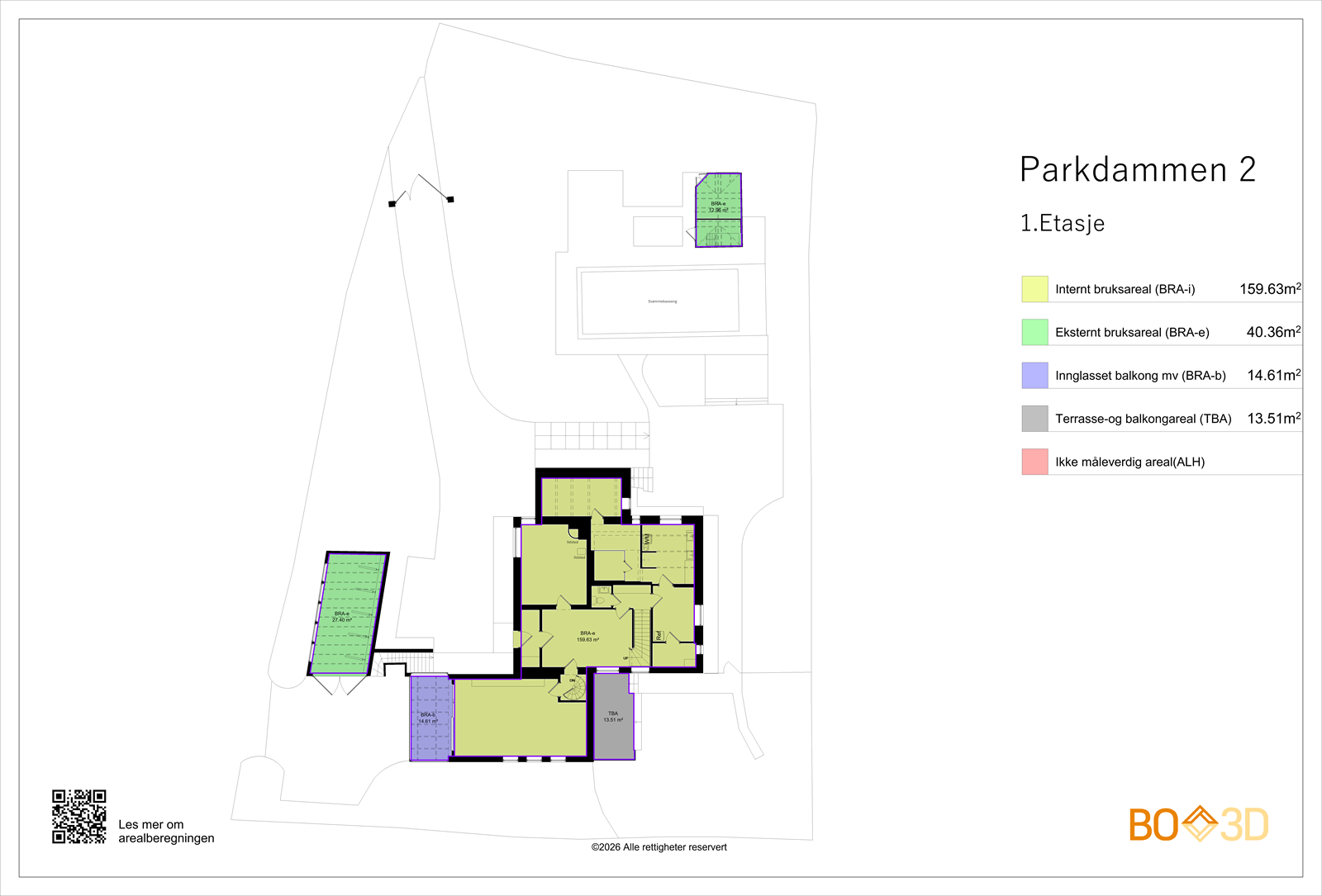 Plantegning av tomten. Galleribilde