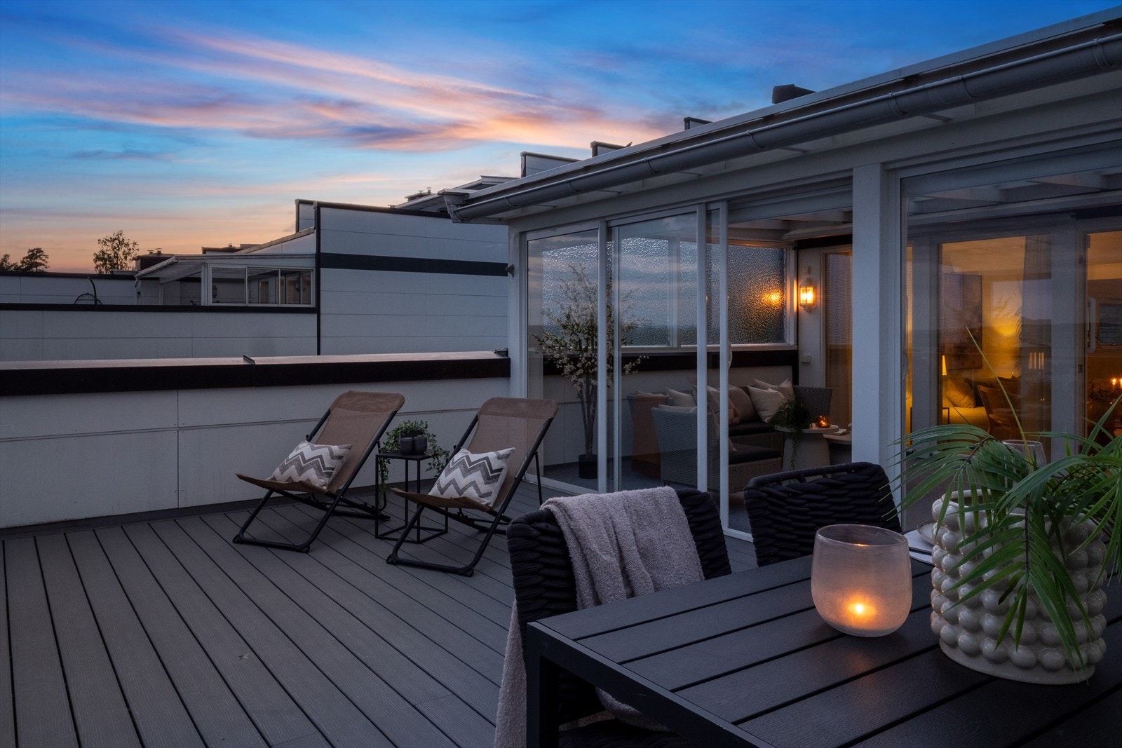 En flott plass for å samle venner og familie på fine sommerkvelder. Galleribilde