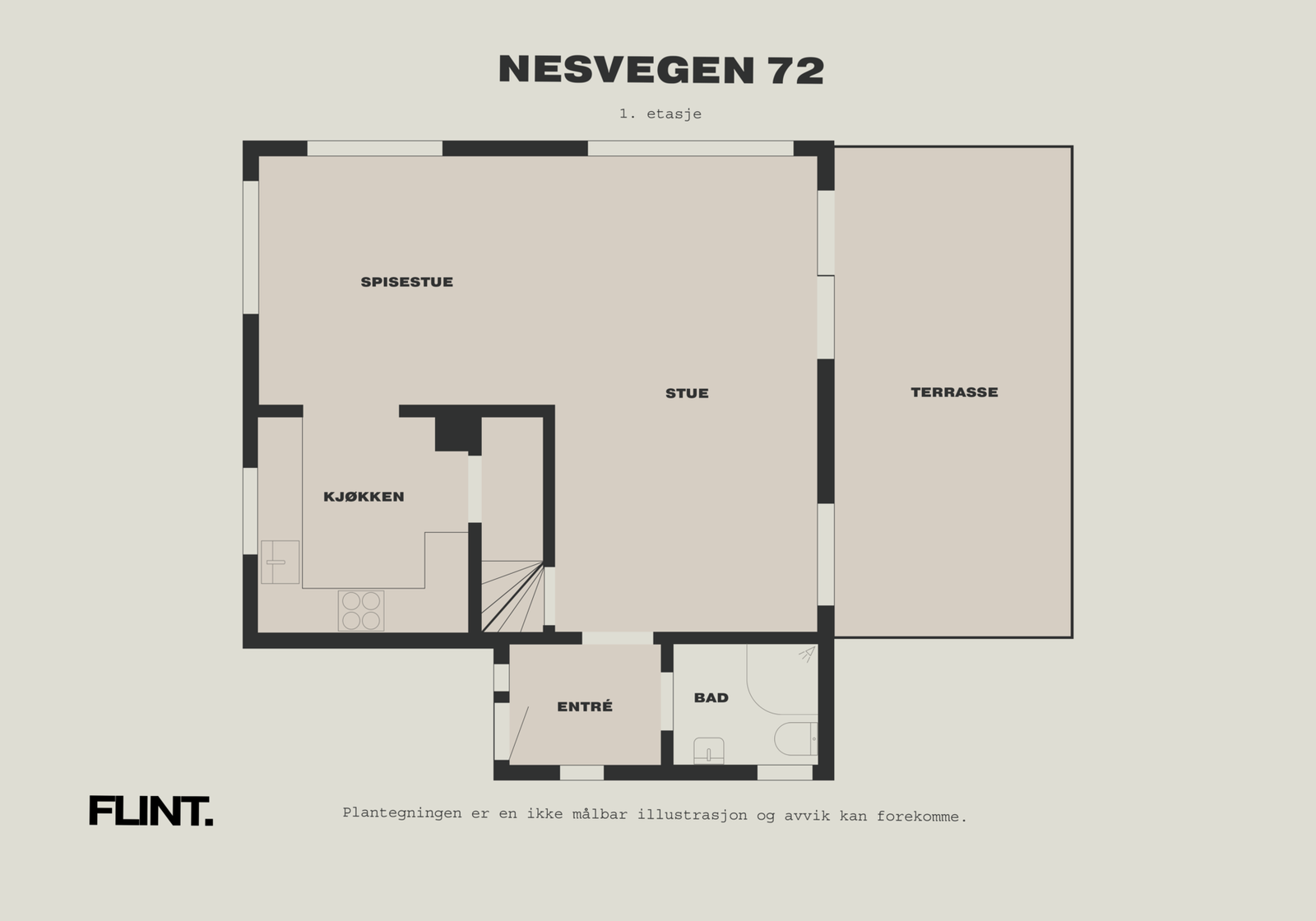 Plantegning 1.etasje Galleribilde