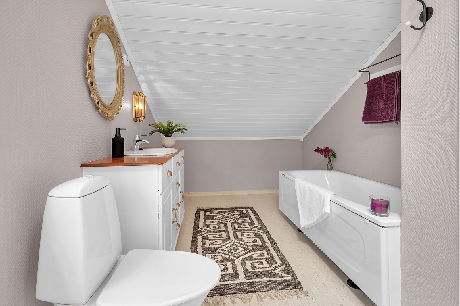 På originale tegninger er rommet innredet som soverom. Galleribilde