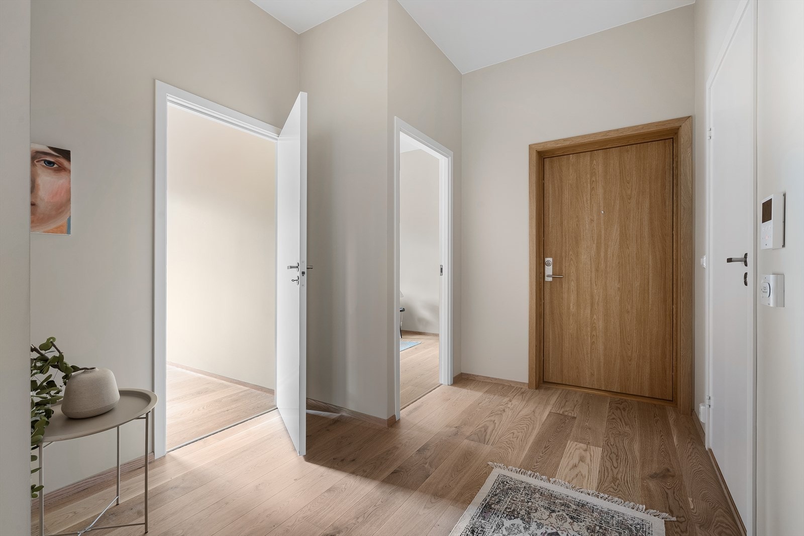 Innbydende entré og gang Galleribilde