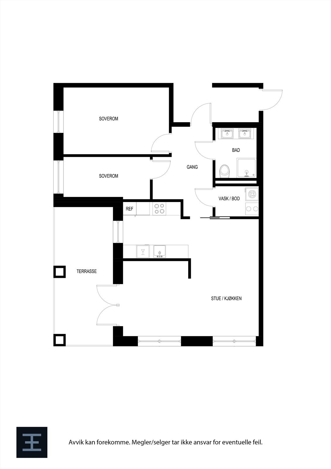 Plantegning Galleribilde